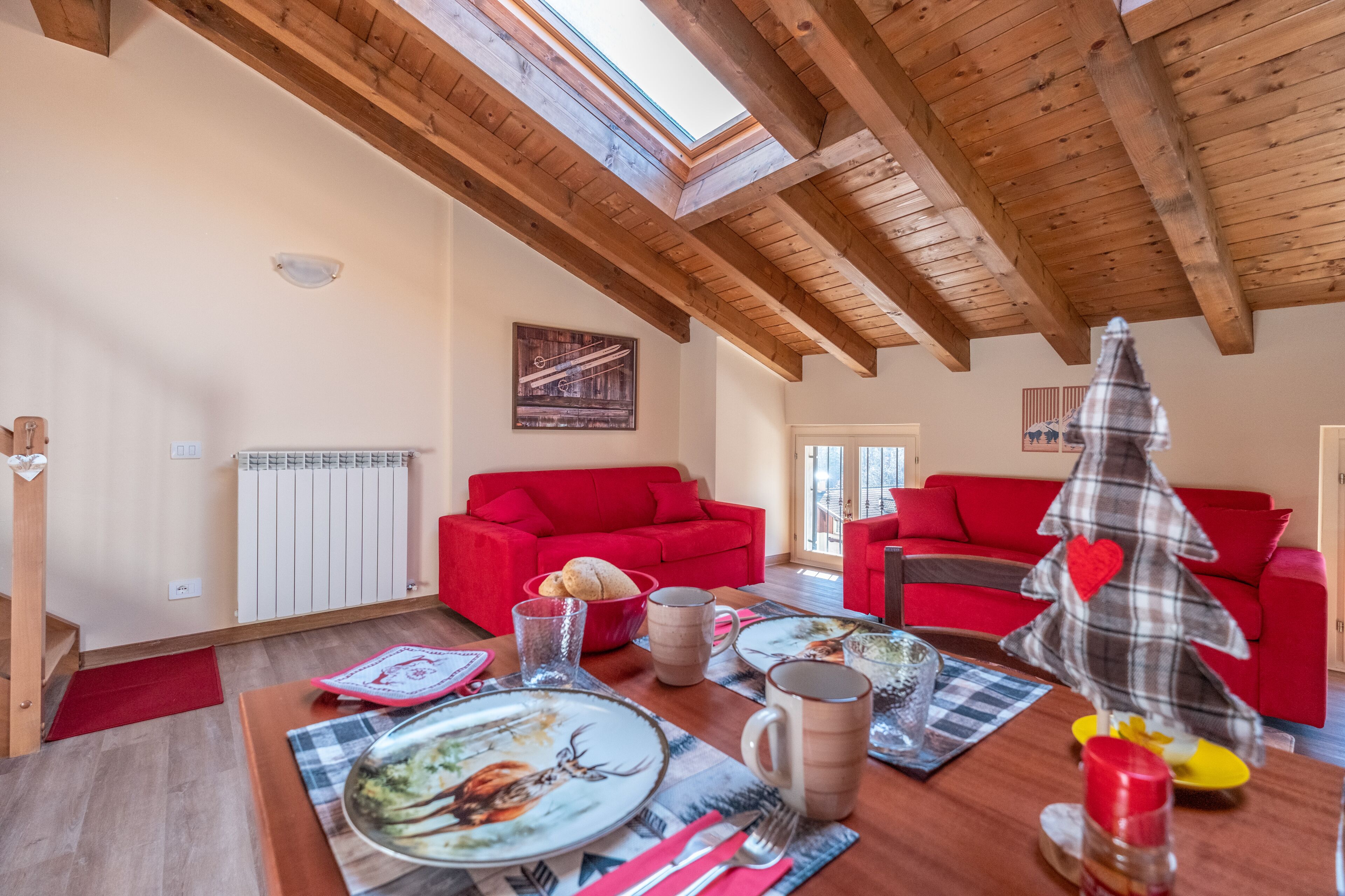 Leilighet, 1 kingsize-seng med sovesofa, byutsikt | Oppholdsområde