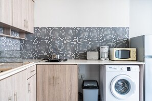 Lägenhet - 1 dubbelsäng med bäddsoffa - pentry - havsutsikt | Eget pentry