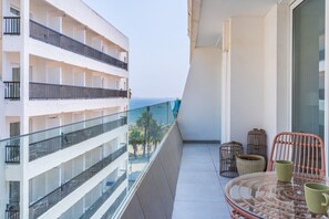 Apartment, 1 Double Bed with Sofa bed, Kitchenette, Sea View | Balcony - Beach Daze 1-BR Apt By Finikoudes Beach (Larnaca)