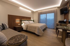 디럭스 스위트, 퀸사이즈침대 1개 및 소파베드, 시내 전망, 정원