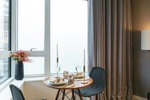 Superior Apartment, 1 Bedroom, Non Smoking, City View | Living area - Urban Chic - Aird House (London)