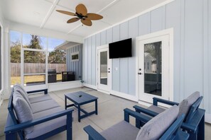 Terrace/patio - Once Upon a Tide – Brand New 2025 Build, Pet Friendly, with Private Pool! (St Joe Beach)