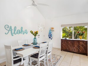 Dining - Ocean View 6BR, 2 Condos for 16 in Koloa! (Koloa)