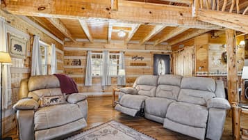 Cabaña, 1 habitación | Área de sala de estar