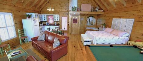 Cabin, 1 Bedroom | Living area | Smart TV