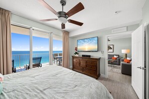 2 bedrooms, iron/ironing board, free WiFi, bed sheets - Sunset Corner, Free Beach Chairs! Coastal Views  Premium Updates Huge Balcony (Panama City Beach)