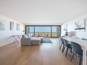 Living area - Apartment sea view, pets allowed - ? guests (Le Touquet-Paris-Plage)