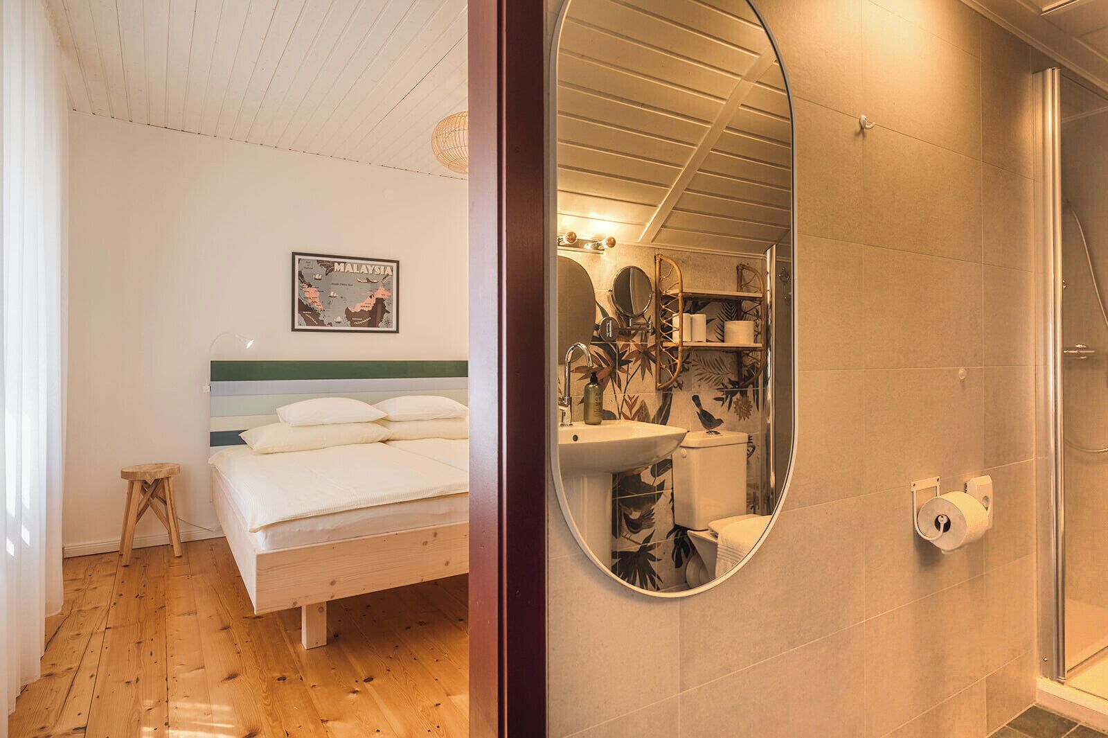 Chambre Double Classique, vue jardin | Salle de bain