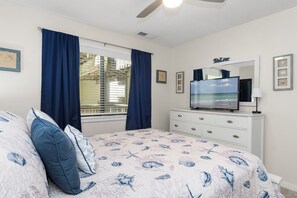 1 bedroom, iron/ironing board, free WiFi, bed sheets - Queens Court 1102 | Oceanfront 1BR Condo w/ Pool, Balcony & Beach Access (Emerald Isle)