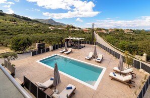 Apartment, 3 Bedrooms, Pool View | Balcony view - Athenia Apartments (Zakynthos)