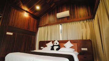 Wood Cottage Valley View Room AC with Balcony | Free WiFi, bed sheets