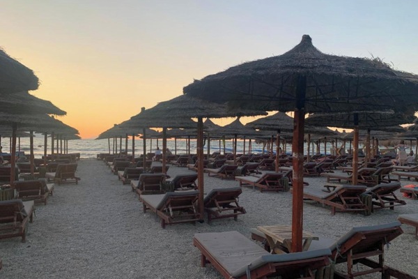 Private beach, white sand