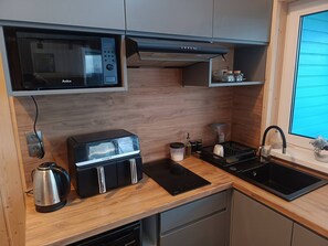 House, 3 Bedrooms, Patio | Interior - Domek nr 1 "błękitne Wzgórze" (gmina Brzuze)