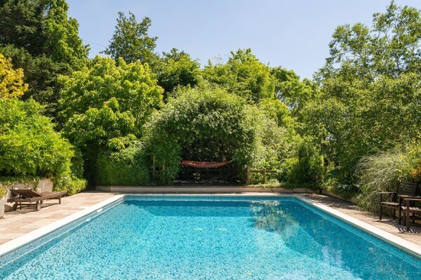 A heated pool