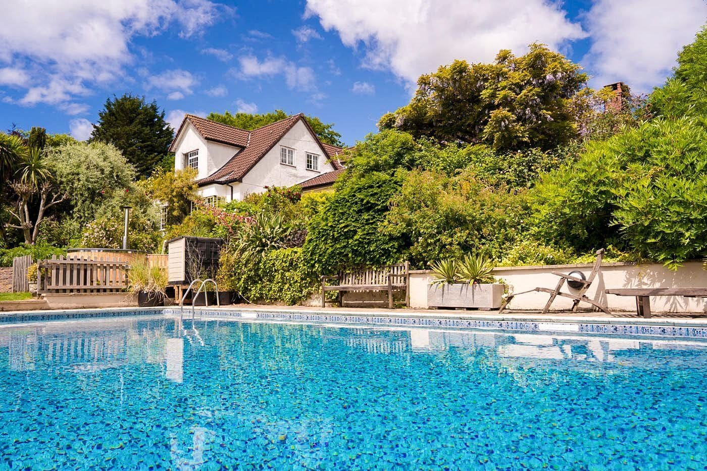Una piscina riscaldata