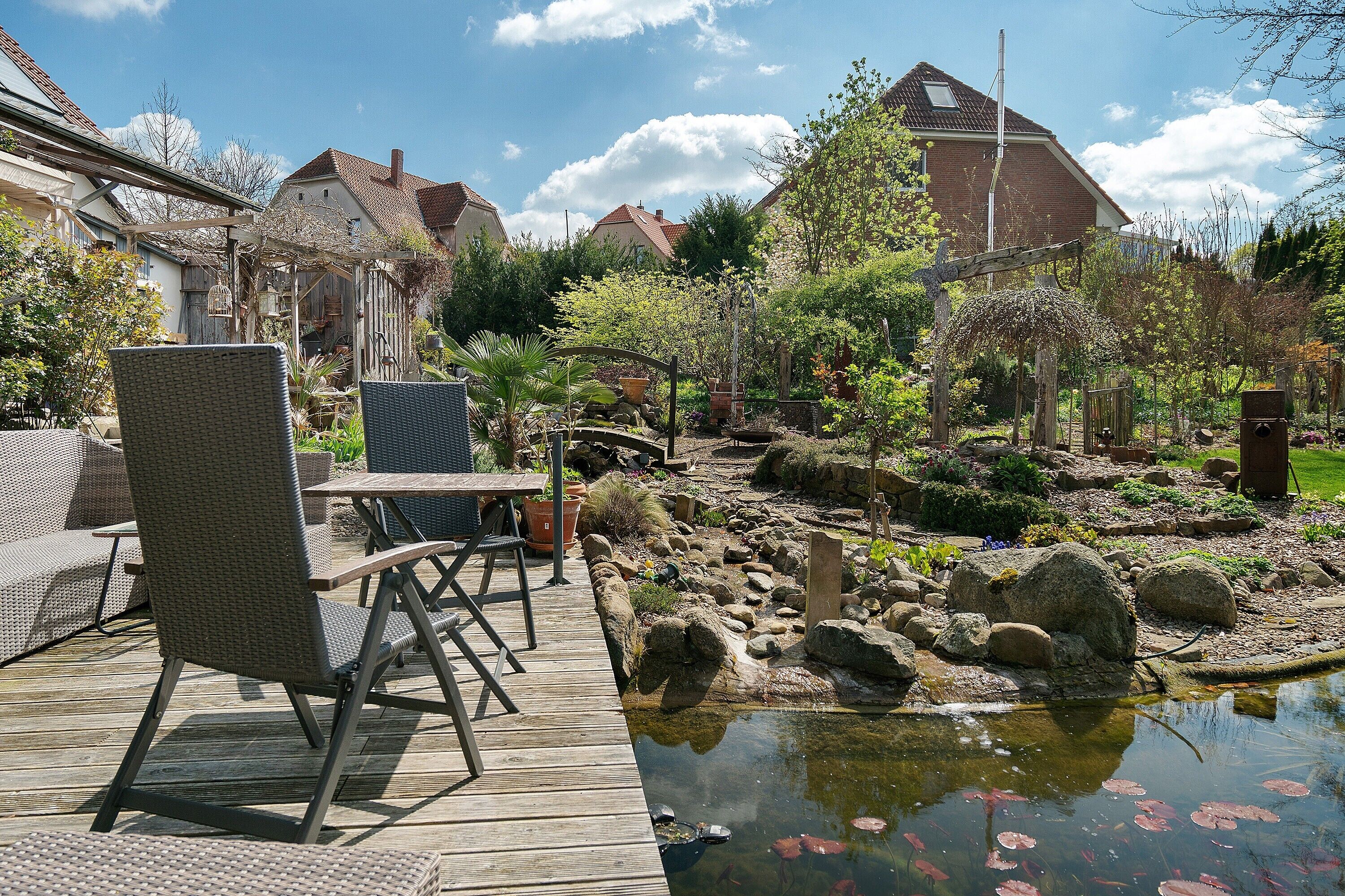 屋外ダイニングエリア