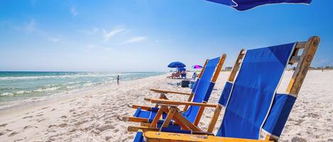 Aan het strand