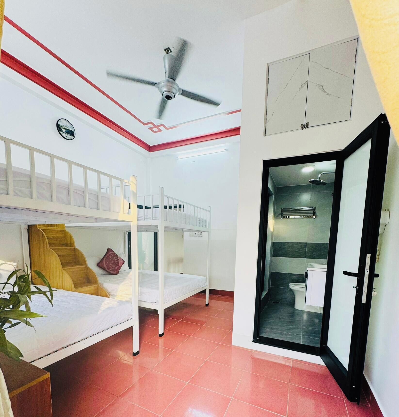 Shared Dormitory, Balcony, Garden View