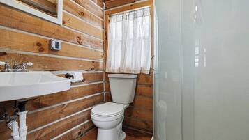 Douche, serviettes fournies