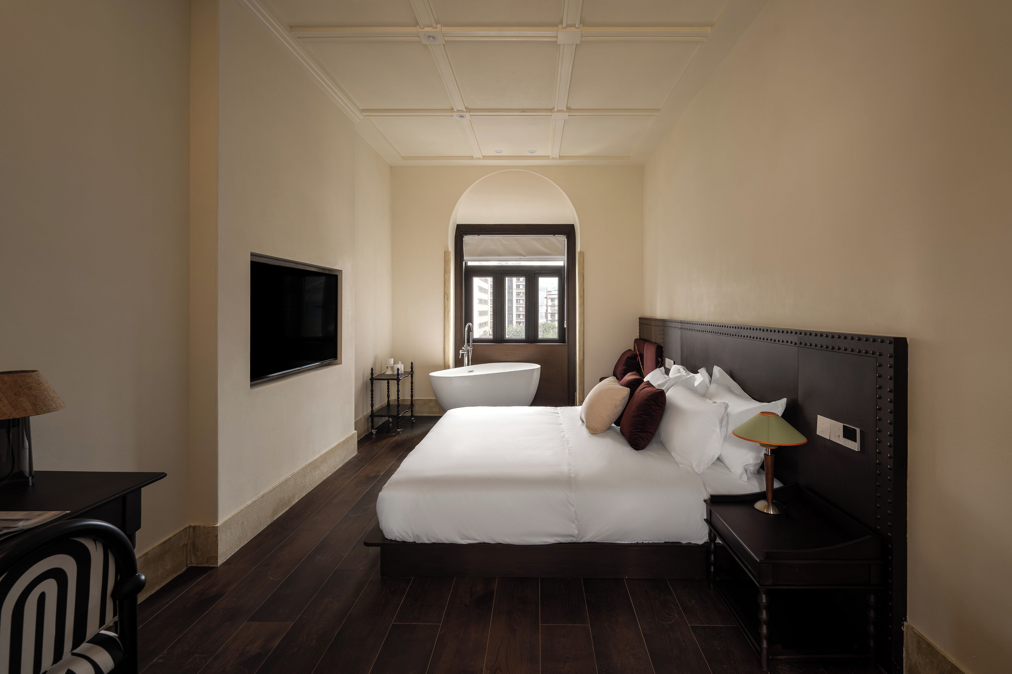 高級雙人房, 浴缸, 城市景觀