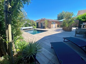 Pool - Self-contained studio near Port de Larros (Gujan-Mestras)