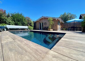 Pool - Self-contained studio near Port de Larros (Gujan-Mestras)