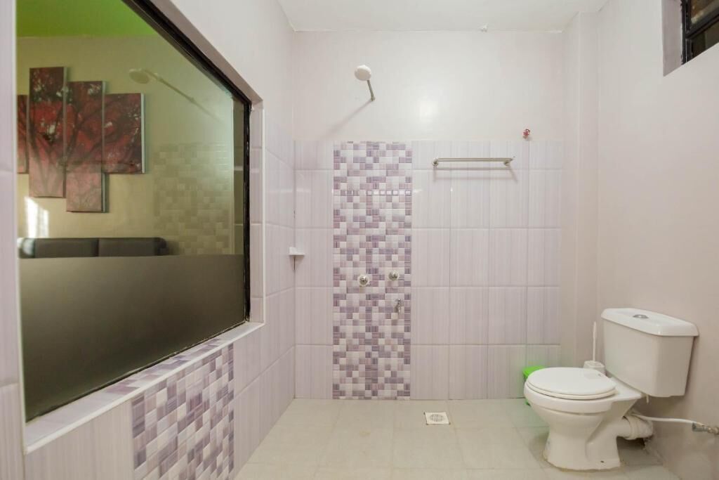 Habitació doble Deluxe, pati, vistes al jardí | Bany