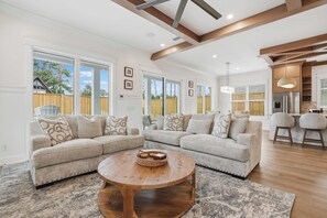 TV - Palm Beach Luxe Home | Pool, Golf Cart | Beachwalk (Panama City Beach)