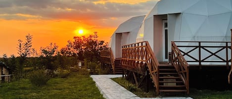 Chambre Double ou avec lits jumeaux, vue montagne | Extérieur