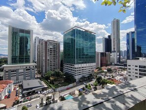 Vue sur la ville depuis l’hébergement