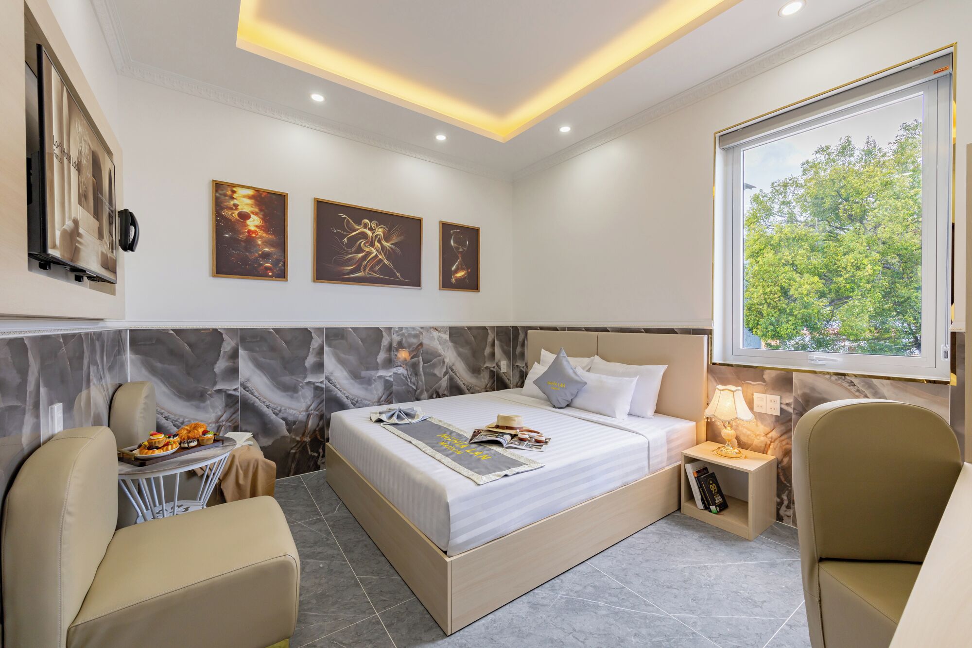 Kahden hengen deluxe-huone, näköala pihalle