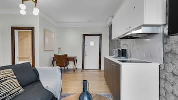 Quarto presidencial, sacada, vista para a cidade | Área de estar