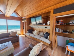 Smart TV, fireplace, books, stereo - Luxury 5 Bedroom 4 bath Oceanfront Retreat Rio Del Mar Beach (Aptos)