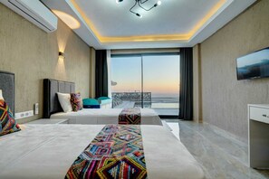2 bedrooms, iron/ironing board, WiFi, bed sheets - Sea view villa in Kaş Kalkan, suitable for 6 people. (Antalya)