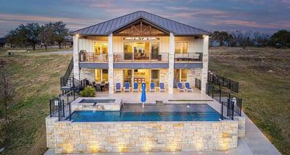 Lake LBJ Lux Retreat w/ Pool & Hot Tub | Sleeps 27