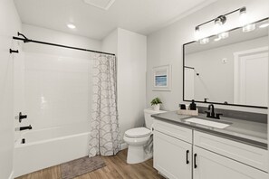 Hair dryer, towels