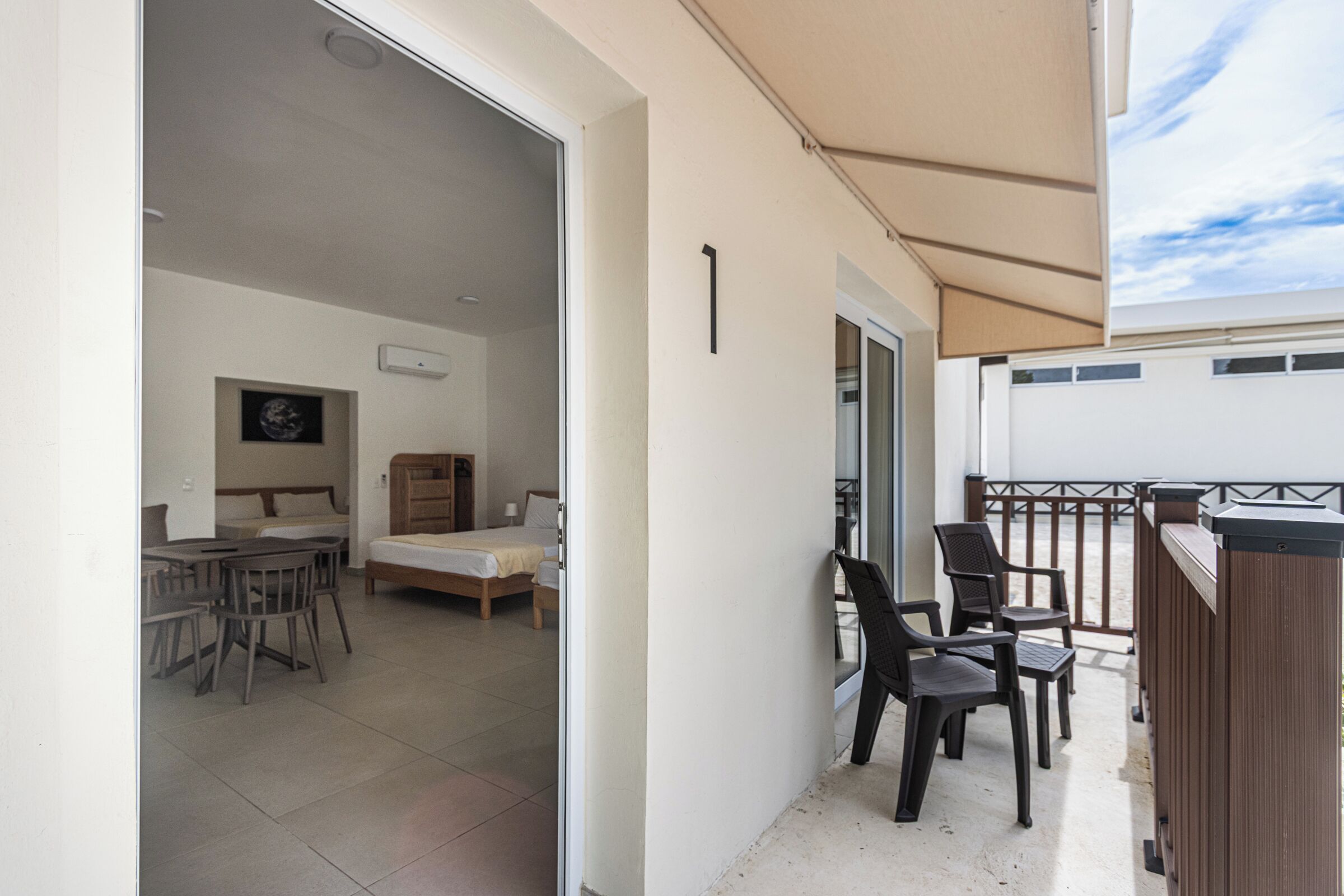 Appartement, 1 chambre, accessible aux personnes à mobilité réduite, patio | Terrasse/patio
