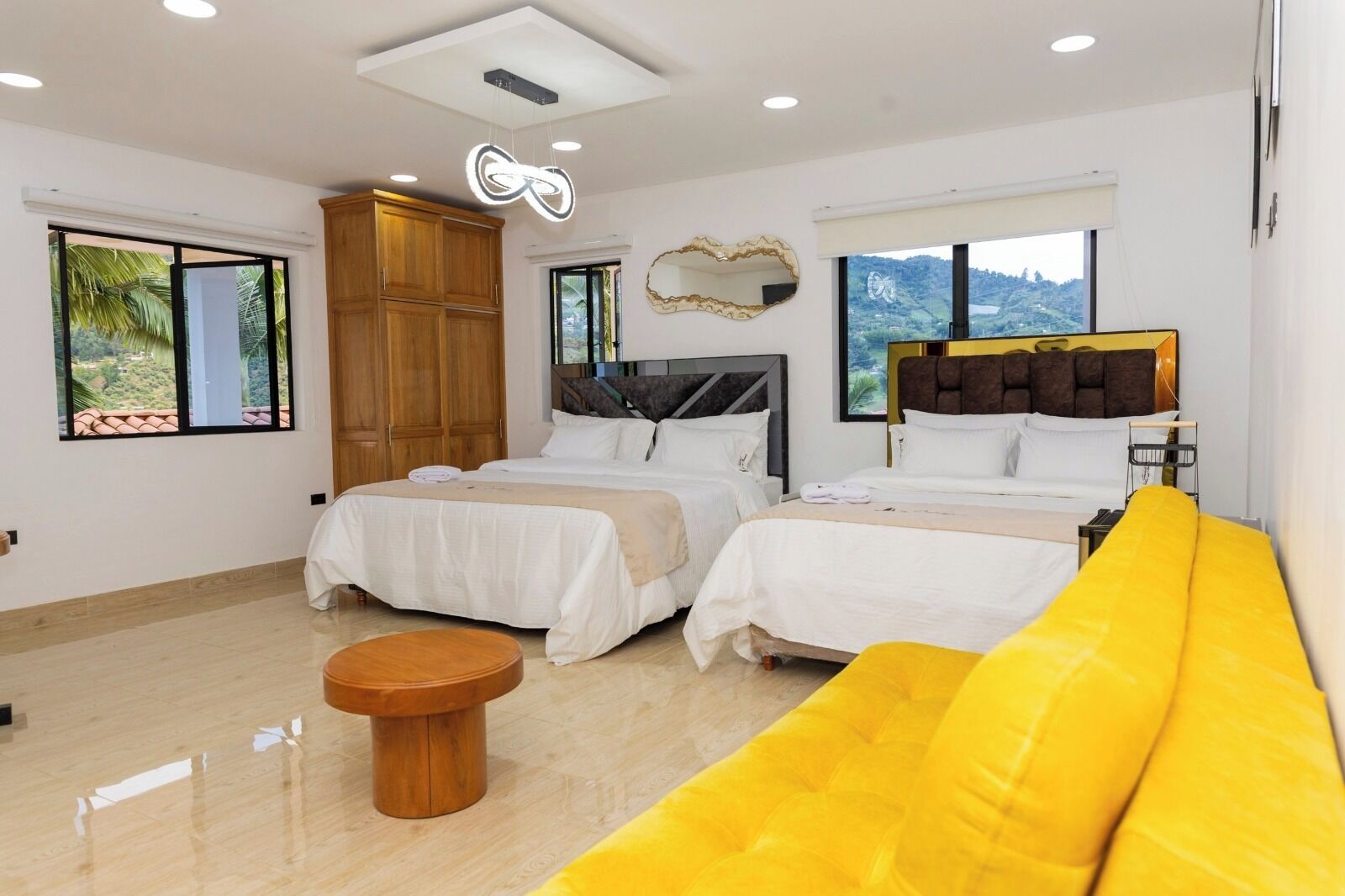 Habitación familiar, vistas a la montaña