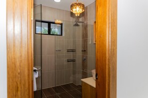 Superior Room, Garden View | Bathroom | Separate bathtub and shower, jetted bath, rainfall showerhead