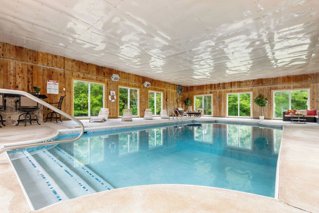 Indoor pool, a heated pool