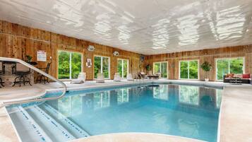 Indoor pool, a heated pool