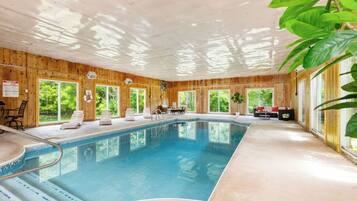 Indoor pool, a heated pool