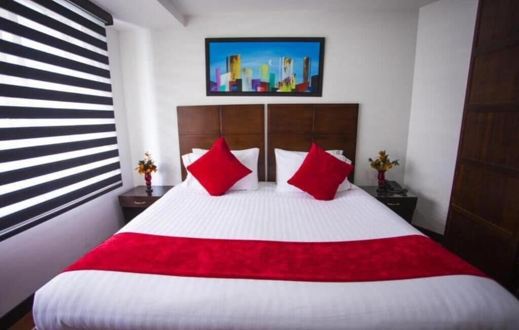 Yhden hengen perushuone, kaupunkinäköala