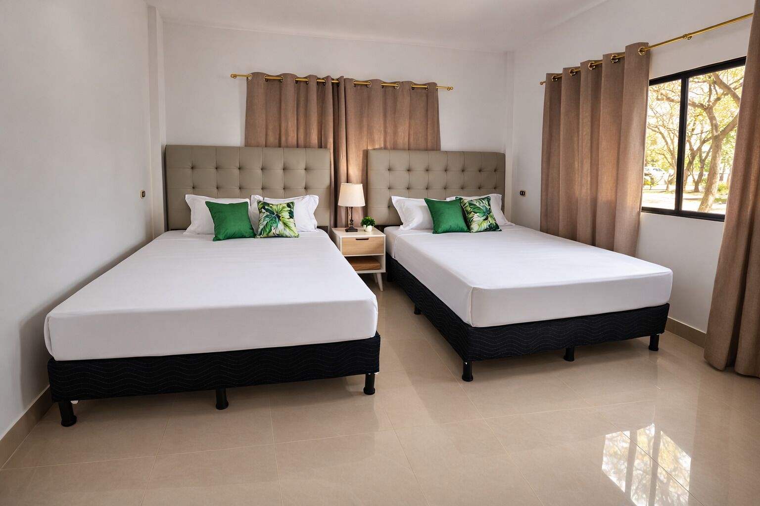 Kamar Double, pemandangan kebun