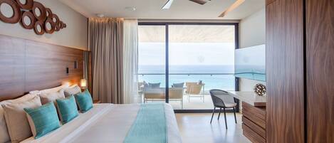 Luxury Suite, 3 Bedrooms, Ocean View | In-room safe, blackout drapes, soundproofing, iron/ironing board