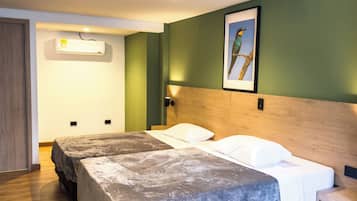 Standard Double or Twin Room, Courtyard View | Desk, laptop workspace, blackout curtains, soundproofing