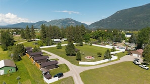 Aerial view - The Roost Cabins LLC #1 Near Glacier National Park (Columbia Falls)