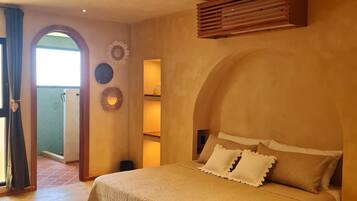 Kahden hengen perhehuone (yksi tai kaksi sänkyä), näköala puutarhaan (COVE)