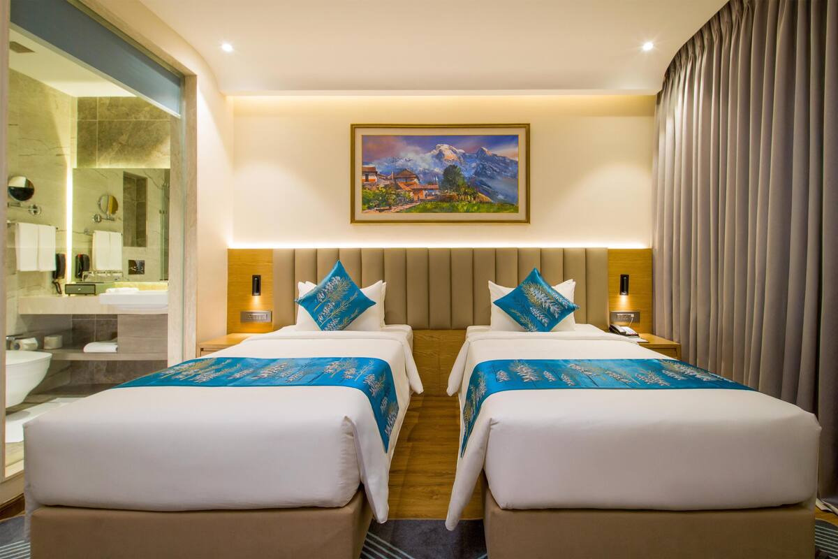 Standard Room, 2 Katil Bujang (Single), Non Smoking | Kalis bunyi 