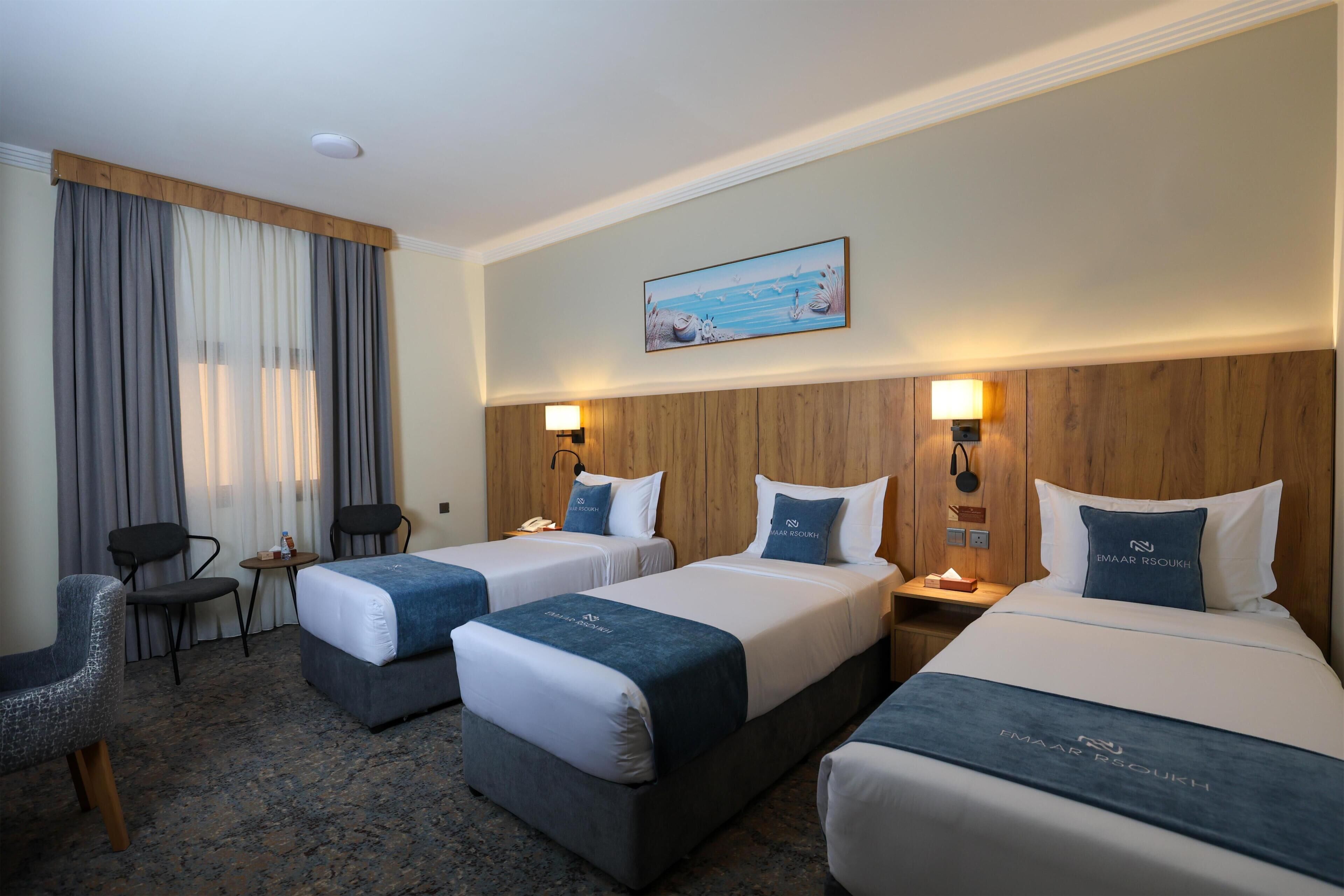 Standard Room, 3 Katil Bujang (Single), Non Smoking